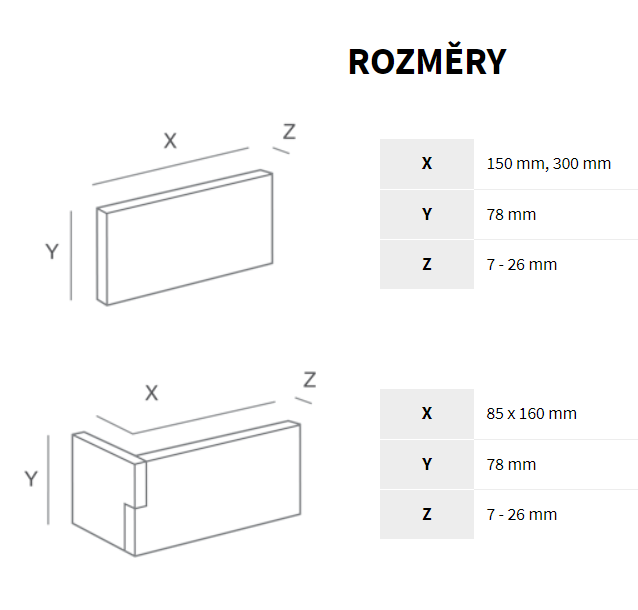 MONSANTO 2 rozměry